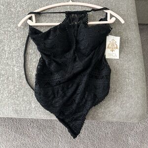 BECCA Black Lace Halter